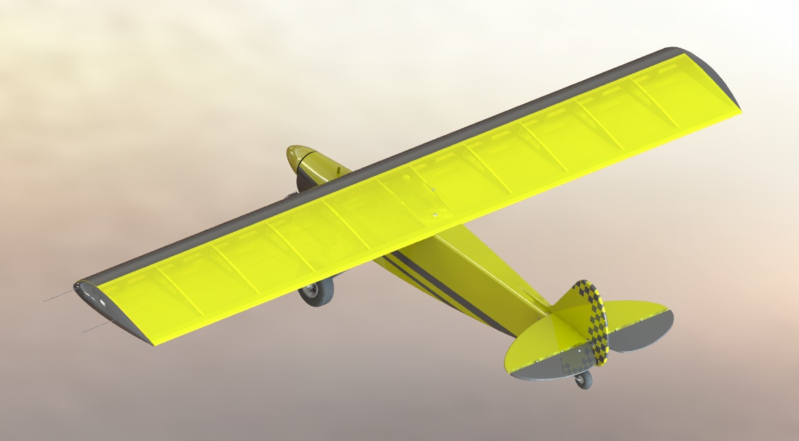 Кордовая модель самолета F2B "КОЛИБРИ"
